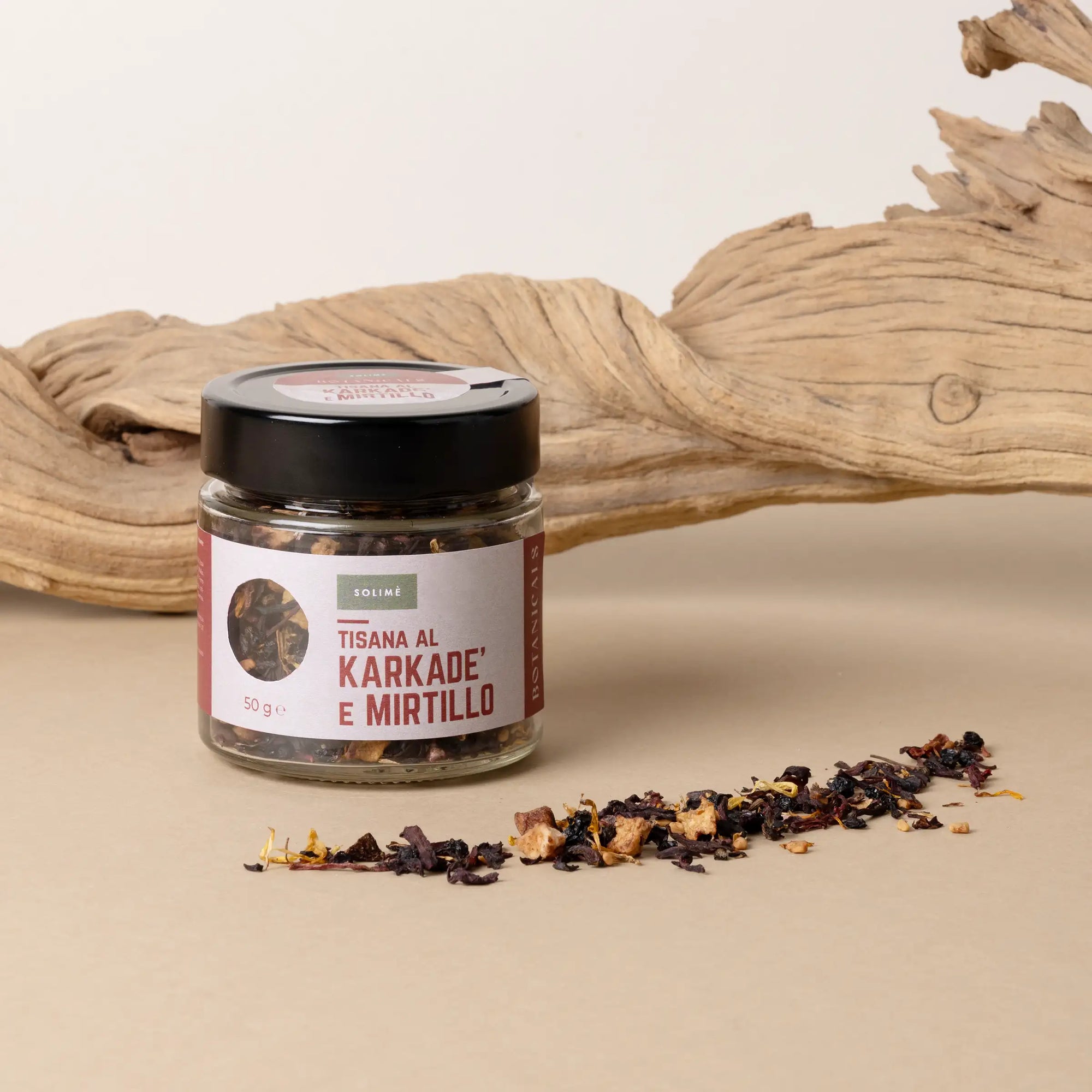 Botanicals Tisana al Karkadè e Mirtillo naturale italiana artigianale