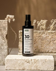 Remargin solari - latte solare spray SPF 30 resistente all'acqua con Colostro, estratti di Ylang Ylang e Pino Marittimo