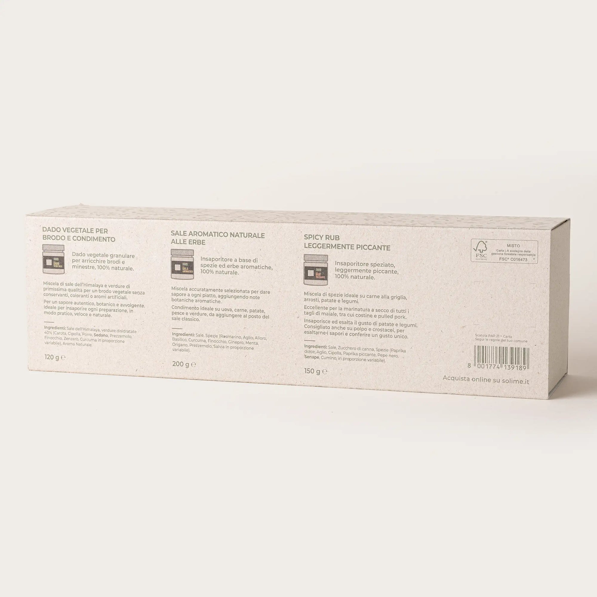 Botanicals cofanetto regalo - Mix aromi e spezie naturali