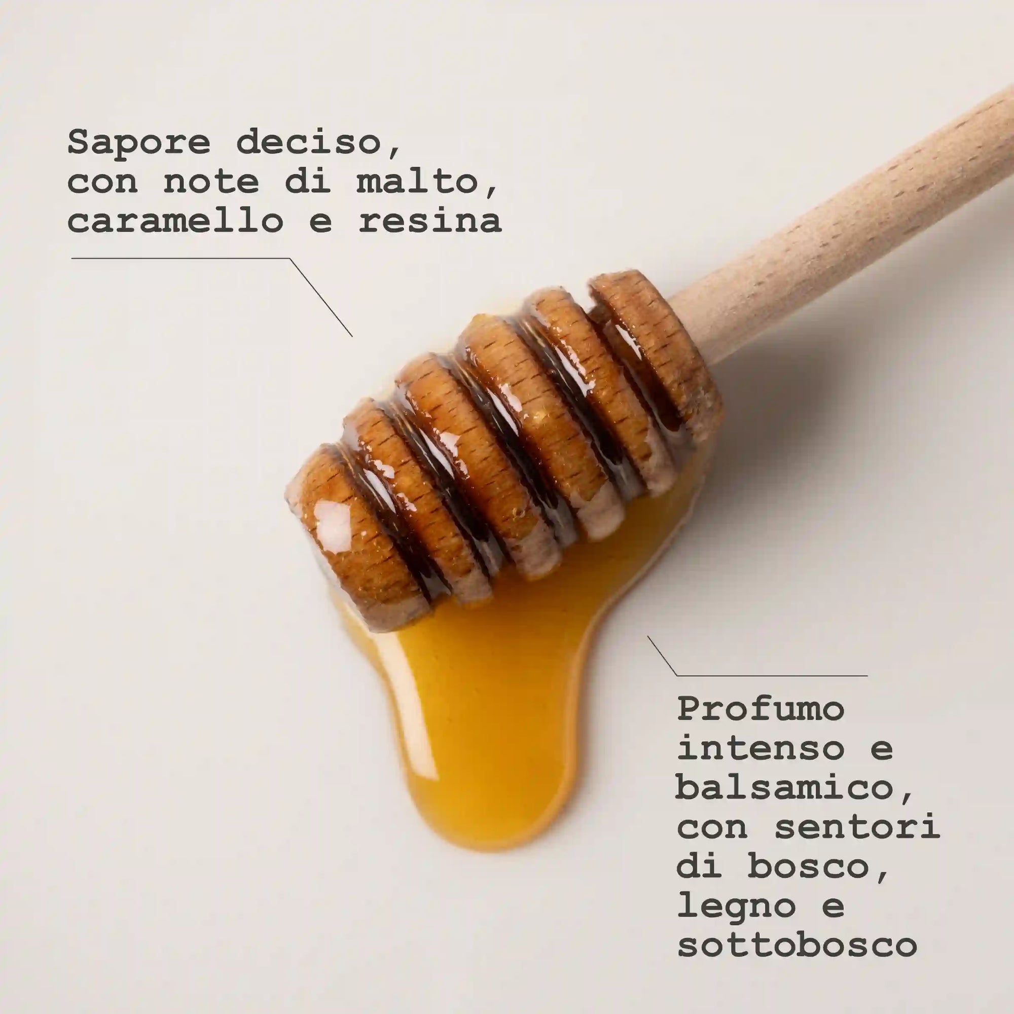 Melata di bosco artigianale a km zero, 100% italiana - infografica