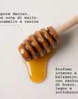 Melata di bosco artigianale a km zero, 100% italiana - infografica