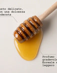Miele monofloreale di Erba Medica artigianale a km zero, 100% italiano - infografica