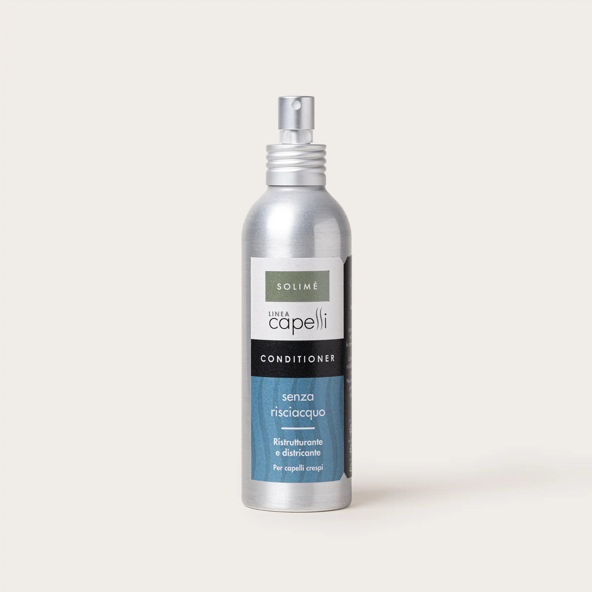 Conditioner Spray senza risciacquo ristrutturante e e districante per capelli crespi