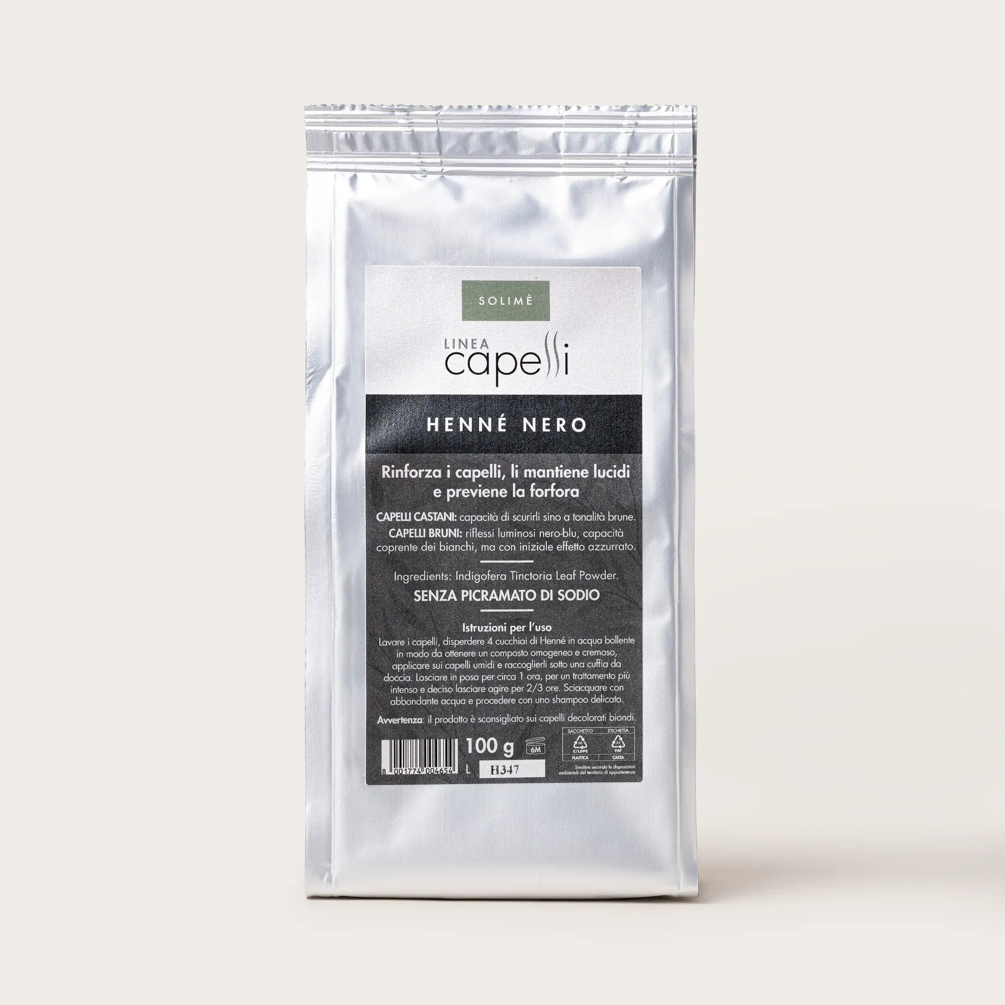 Henné Nero naturale per capelli in polvere