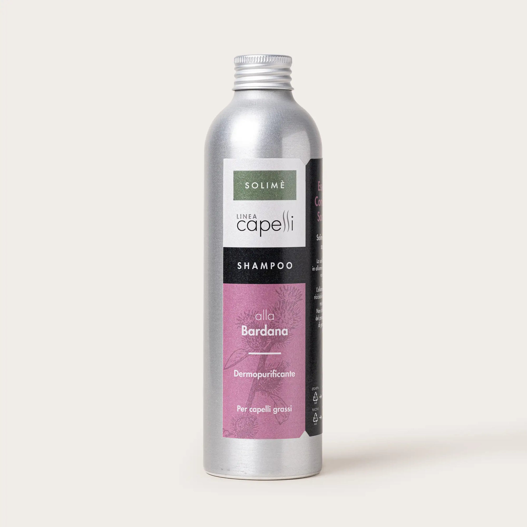 Shampoo naturale alla Bardana dermopurificante per capelli grassi