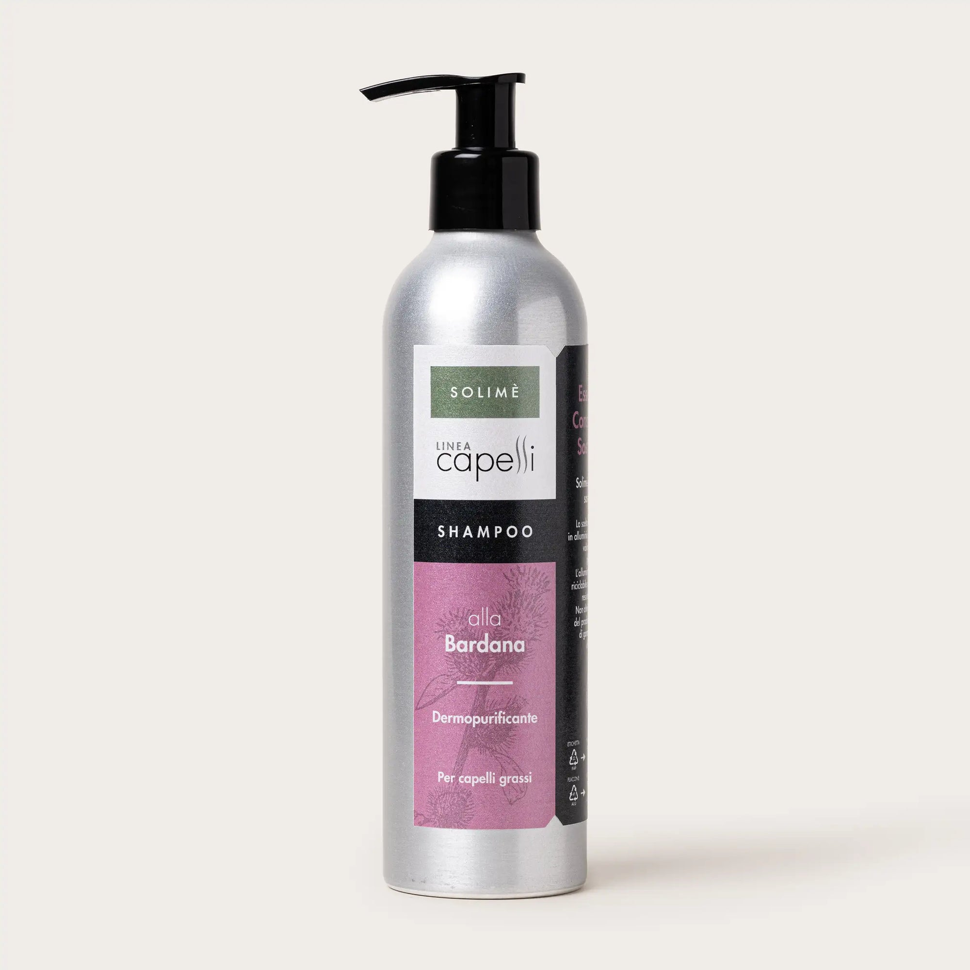 Shampoo naturale alla Bardana dermopurificante per capelli grassi