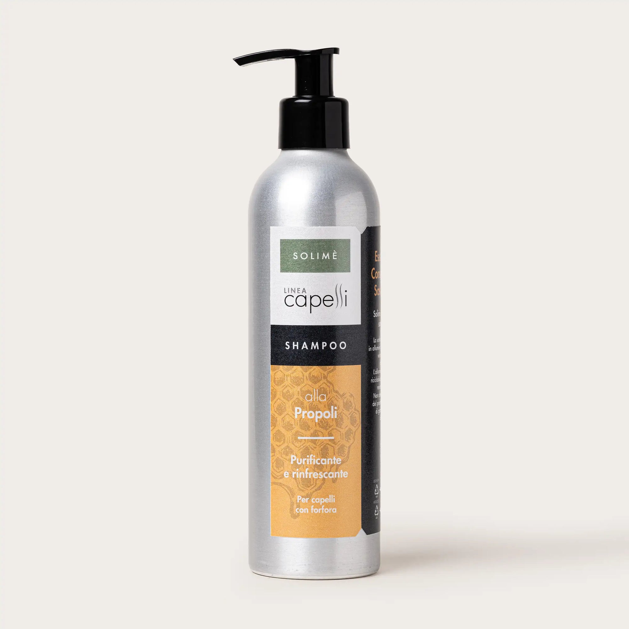 Shampoo naturale alla Propoli purificante e rinfrescante per capelli con forfora
