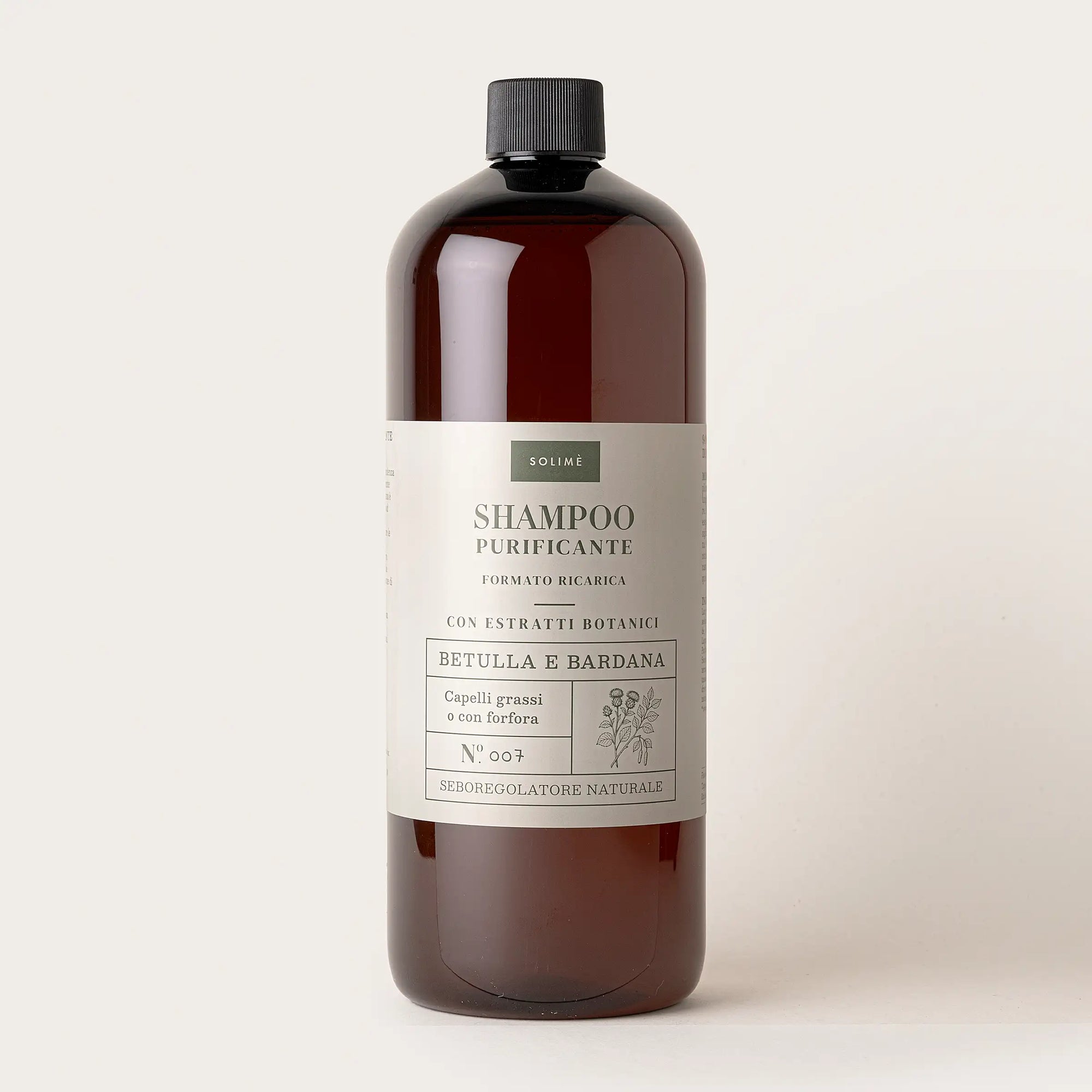 Shampoo purificante Betulla e Bardana con estratti naturali