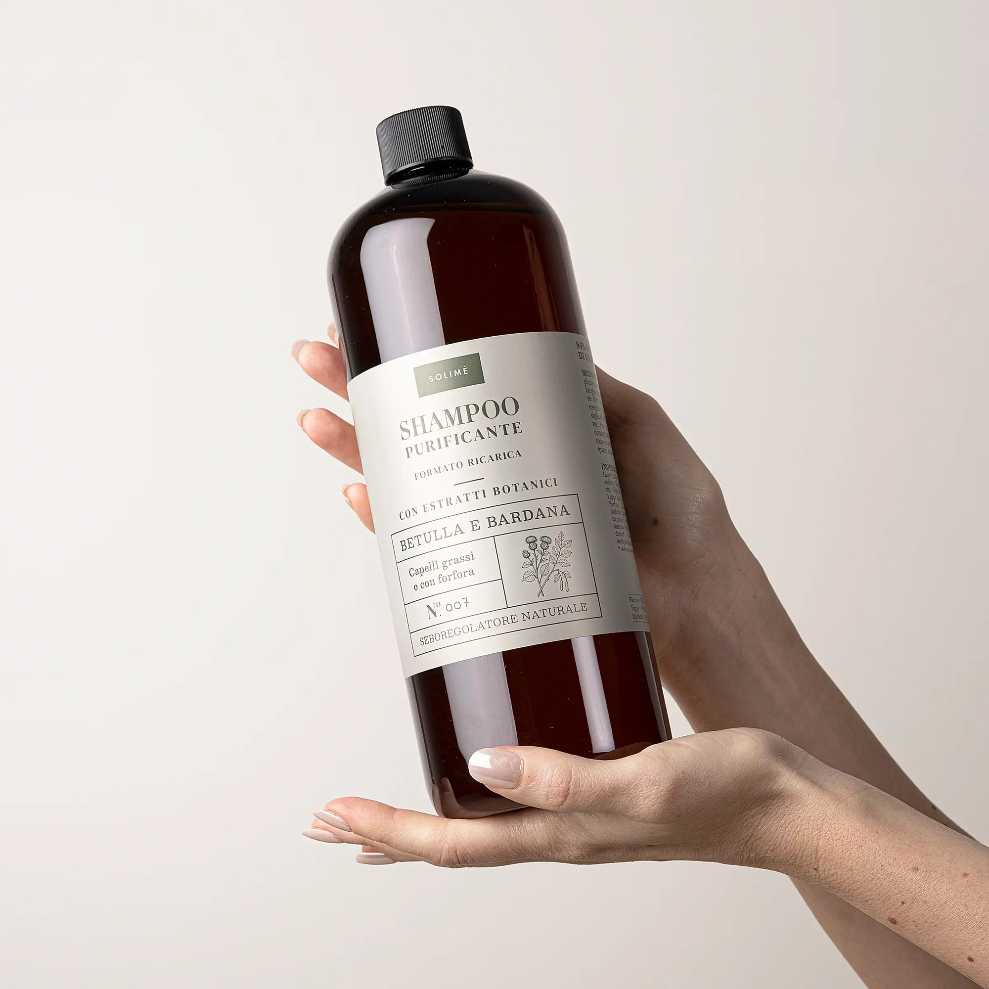 Shampoo purificante Betulla e Bardana con estratti naturali