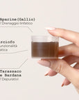 Concentrato liquido naturale per la depurazione del fegato - infografica misurino
