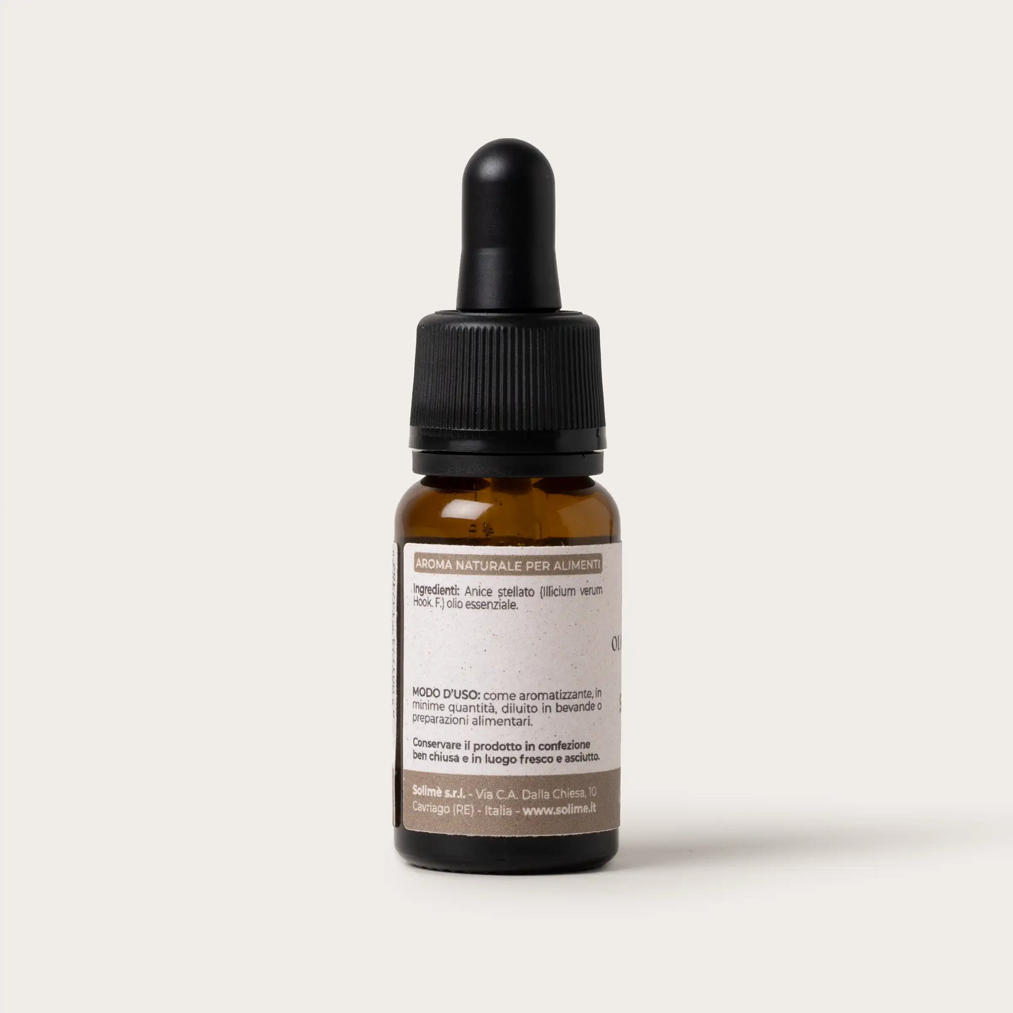 Olio essenziale puro di Anice Stellato 100% naturale, per alimenti - 10 ml - retro