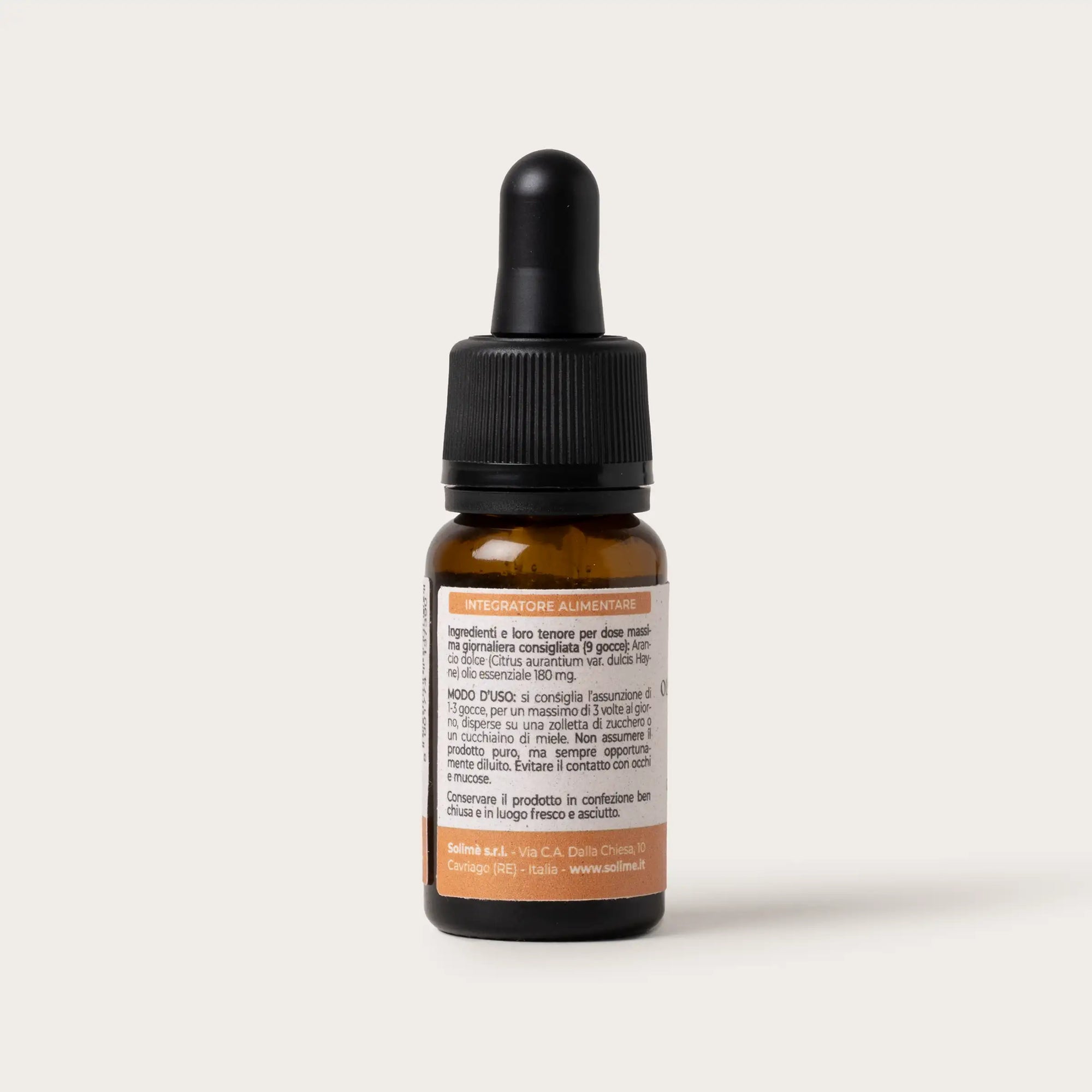 Olio essenziale puro di Arancio Dolce 100% naturale - 10 ml - retro