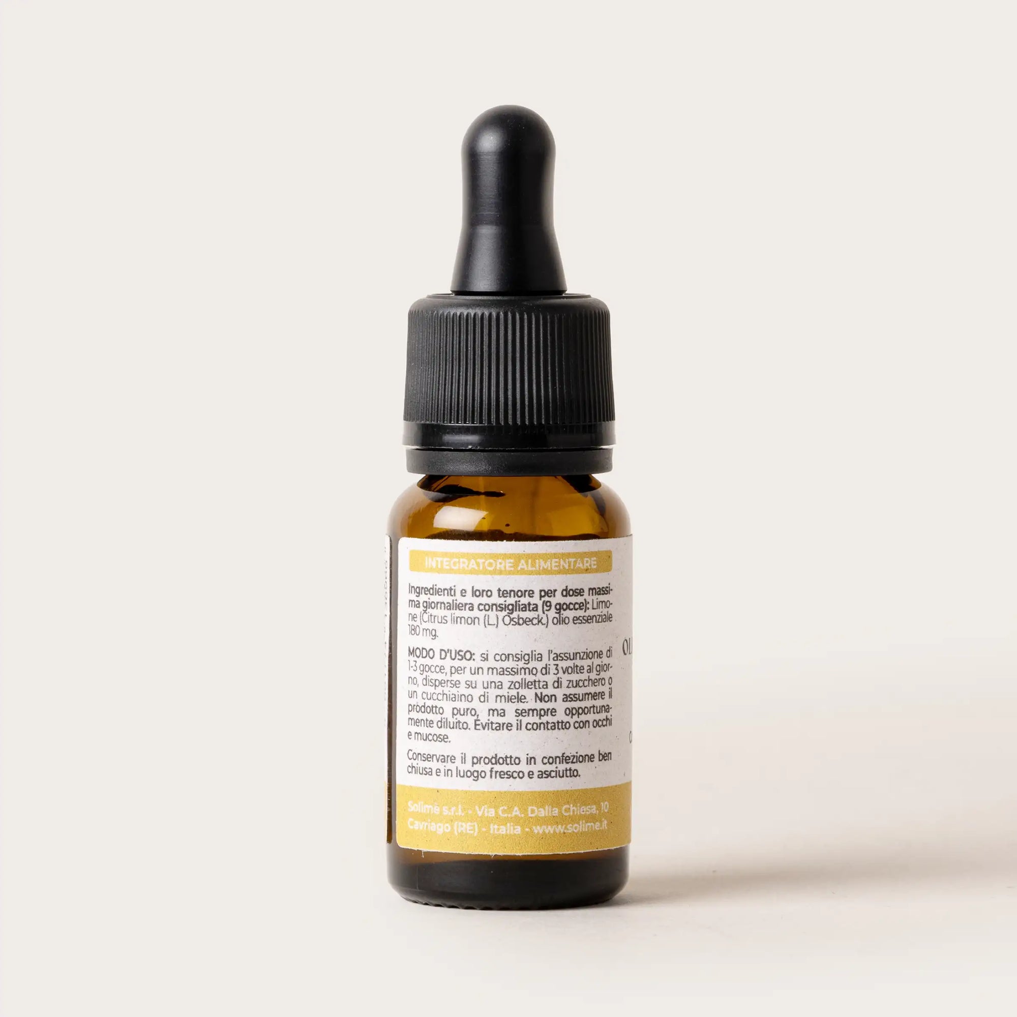 Olio essenziale puro di Limone 100% naturale - 10 ml - retro