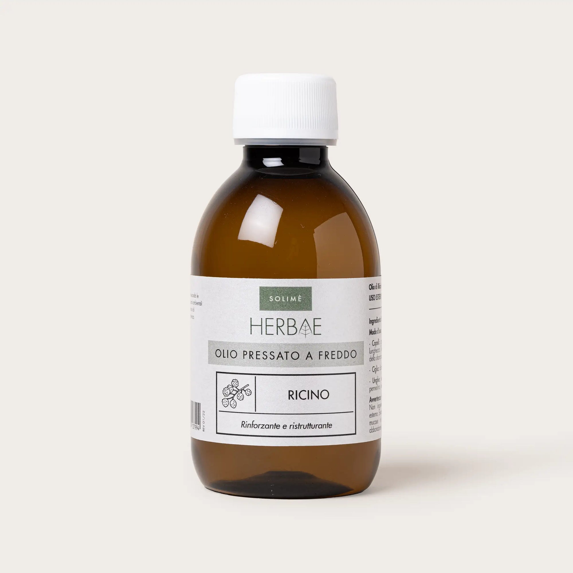Olio puro pressato a freddo naturale di Ricino