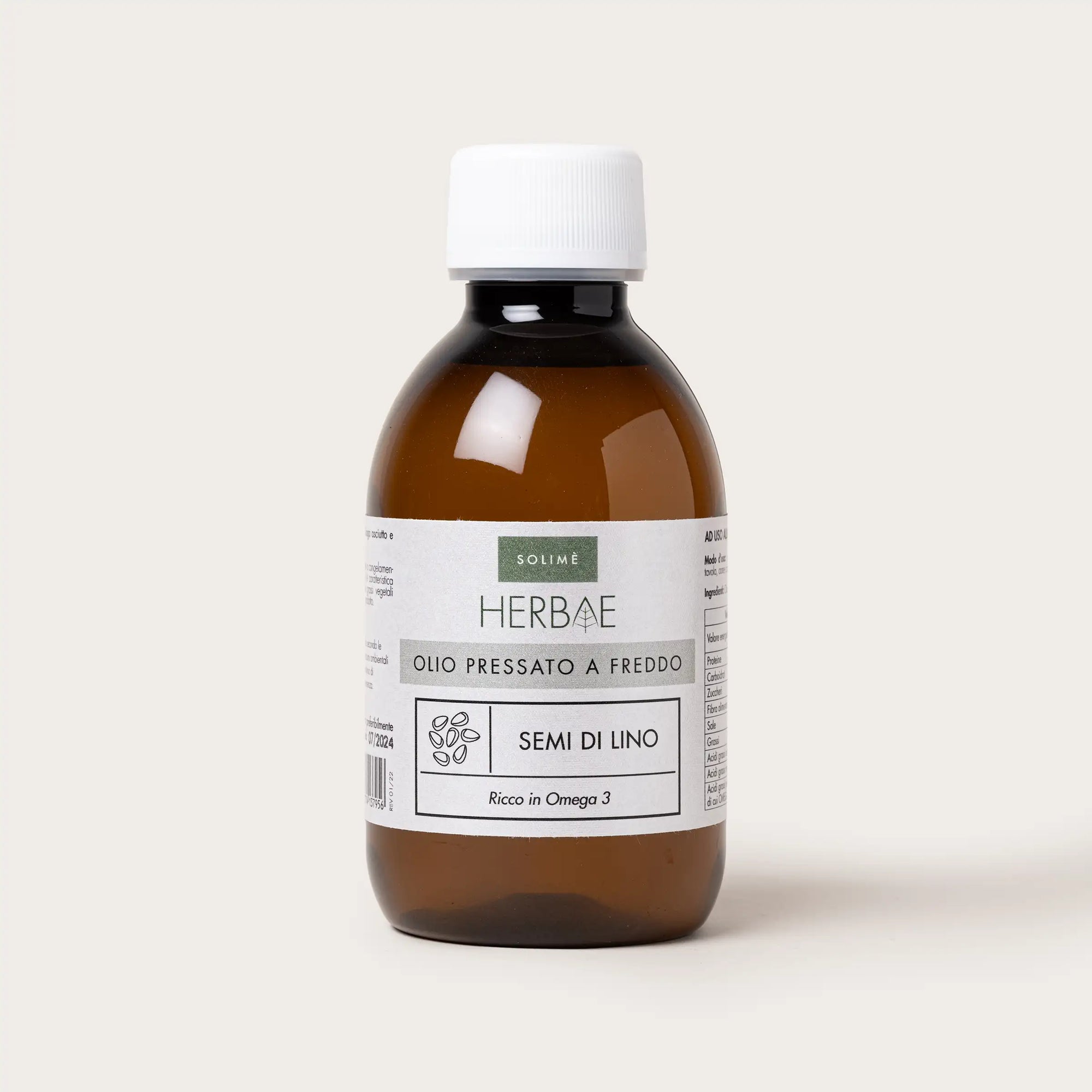 Olio puro pressato a freddo naturale di Semi di Lino