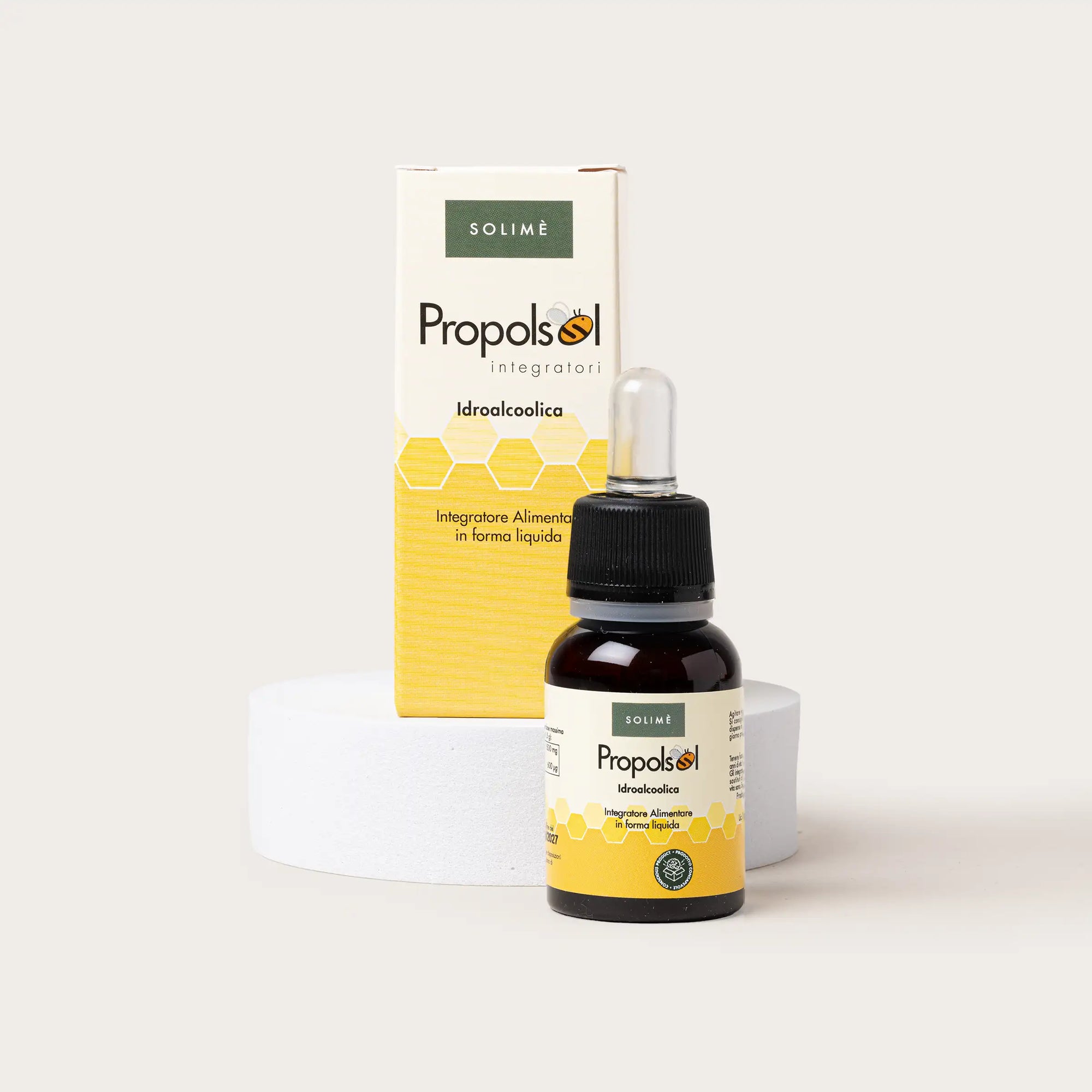 Propolsol Idroalcoolica  a base di concentrato di propoli e alcool