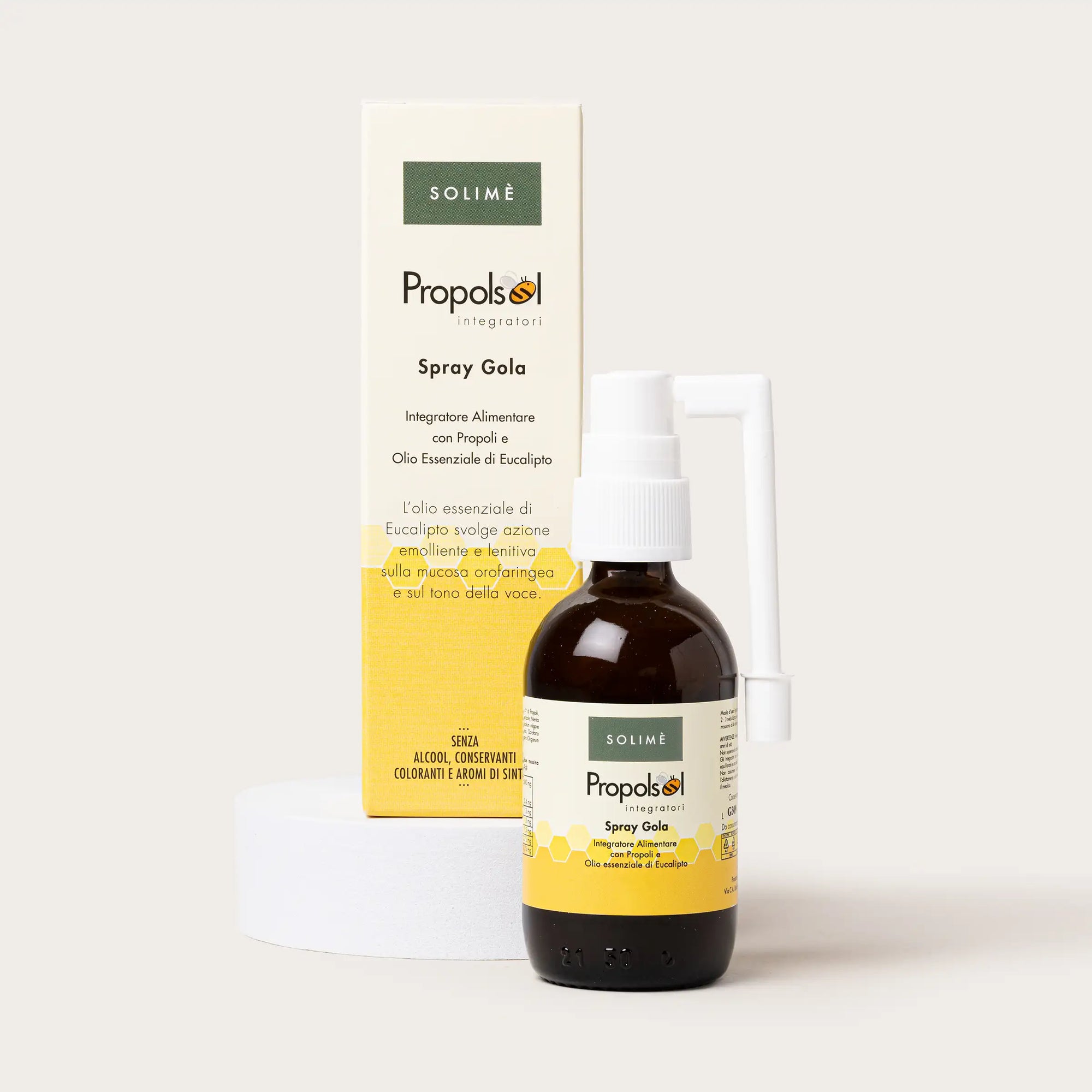 Propolsol Spray gola con propoli e olio essenziale di eucalipto