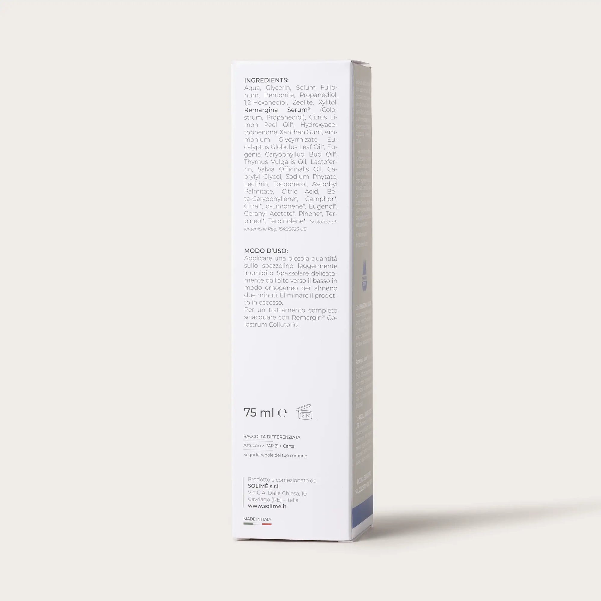 Remargin® Colostrum pasta dentifricia naturale
