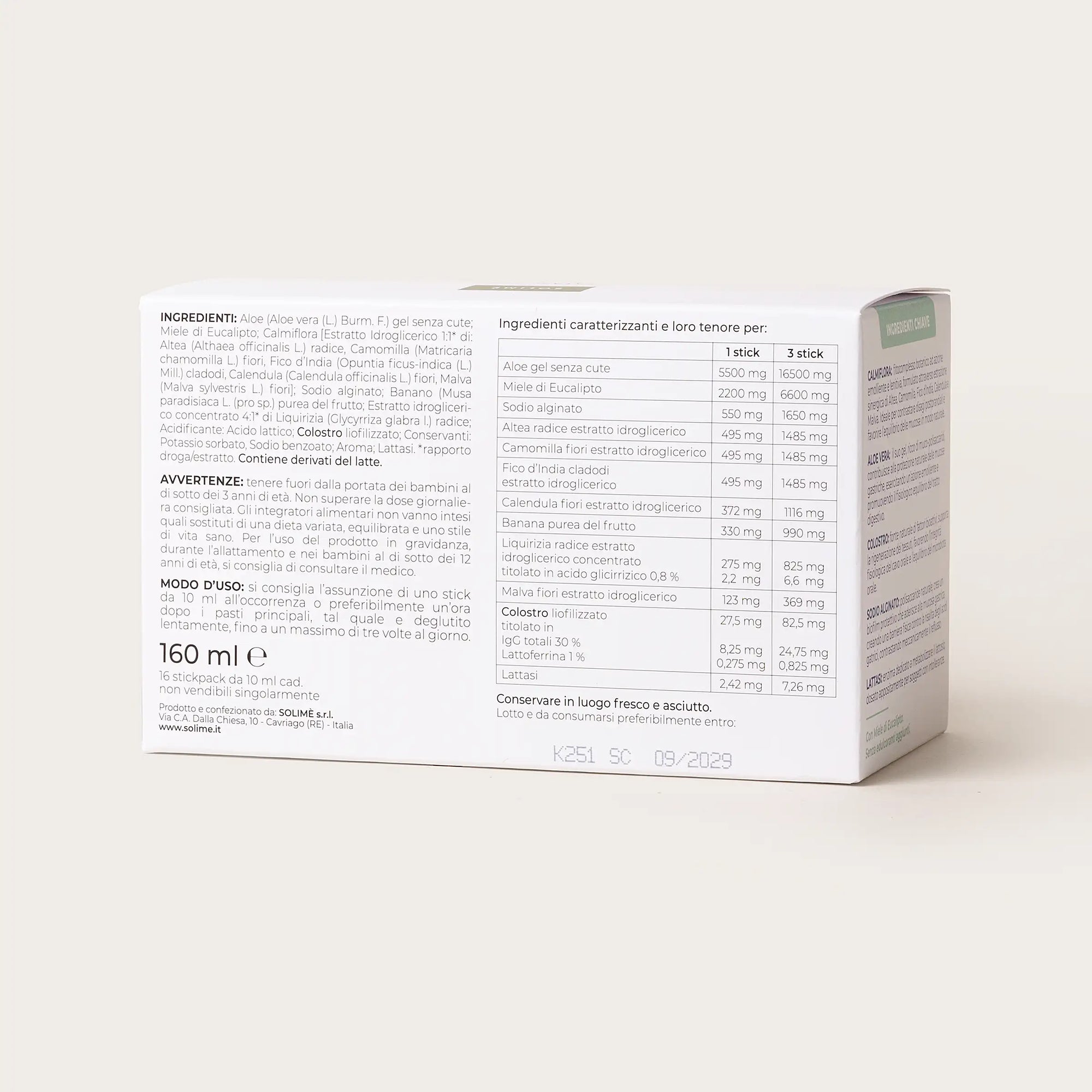 Remargin® Colostrum Reflugel® astuccio retro
