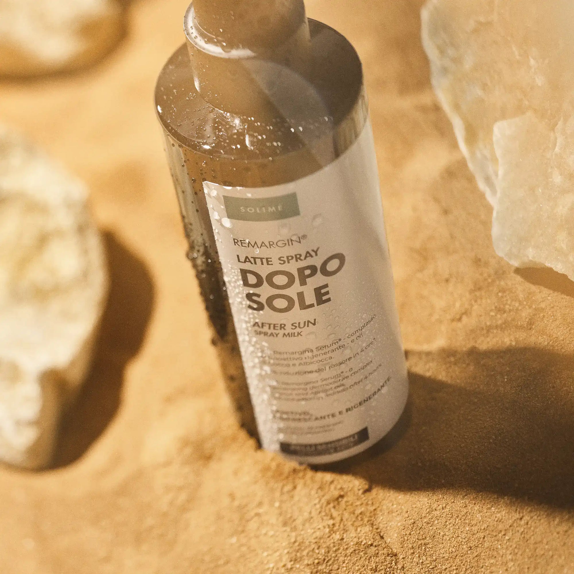 Remargin solari - dopo sole latte spray lenitivo e rinfrescante con Colostro, olio di Cocco e olio di Albicocca