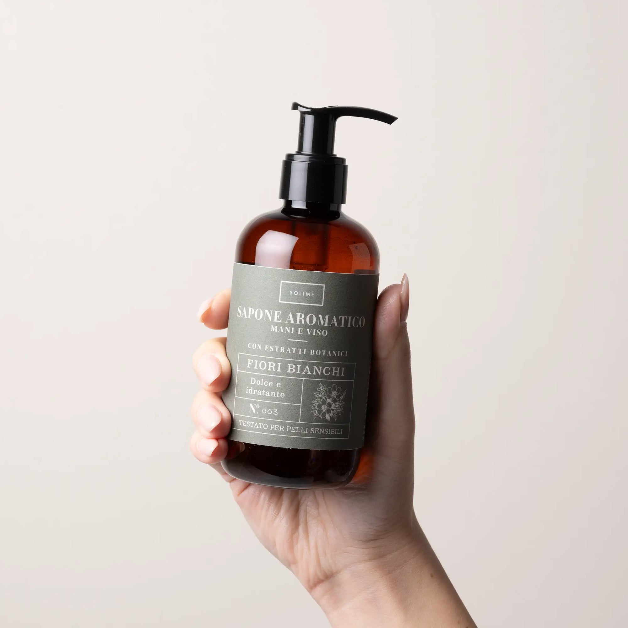 Sapone aromatico mani e viso ai fiori bianchi