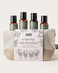Saponi Aromatici - Kit 4 mini size con Beauty case