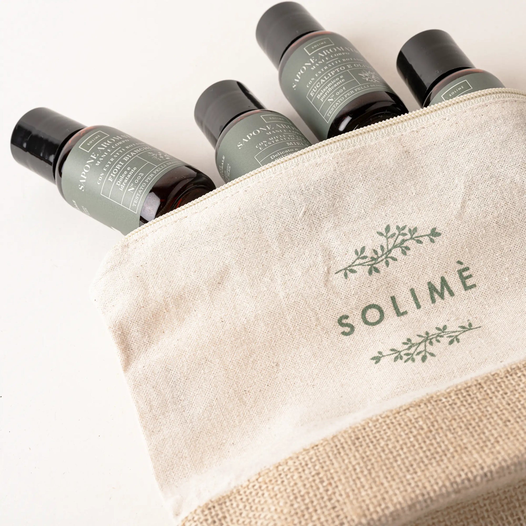 Saponi Aromatici - Kit 4 mini size con Beauty case